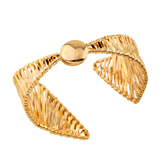 Pulseira Bracelete Fio Dourado